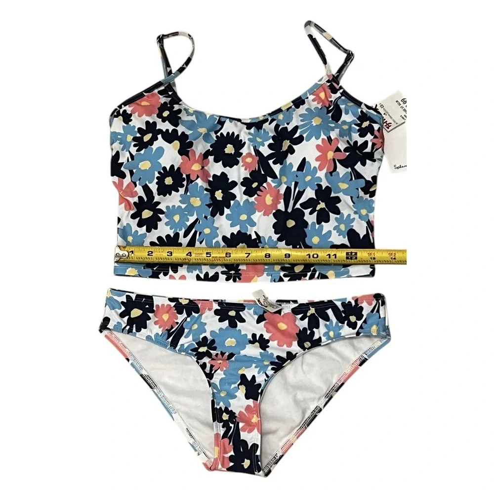 NWT SPLENDID 2 Piece Woman's Room To Bloom Hileg Set Sz M‎ Blue Sz M -#SP82261M